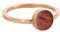Kerbholz - Holzschmuck Damen - Circle Ring Rosegold - dünner Damen Schmuck Ring in rosegold - Edelstahlring mit echtem Holz - Schmuck Geschenk für Frauen (roségold, S)