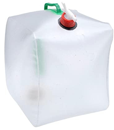 Keptfeet Bidones Plegables 10L / 20L | Agua Potable Embalaje Flexible portátil Plegable con Grifo, tapón Rosca y manija | Agua Plegable sostenible Alta Capacidad
