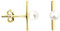 SOFIA MILANI - Damen Ohrringe 925 Silber - vergoldet/golden - Stab Perlen Ohrstecker - E1427