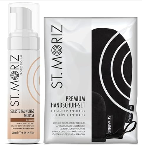 St. Moriz Professional Mousse + Premium Applikator-Set (Medium)