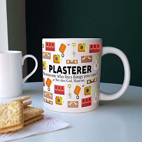 Purely Home Extra Large Big Plasterer Mug Fun Trades Gift - Jumbo White Coffee/Tea Present