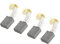 PATIKIL Carbón Cepillos 16x13x6mm para Eléctricos Motores Eléctrica Herramienta Angular Amoladora Mesa Sierra Repuesto Pieza Reparación, 4 Paquete