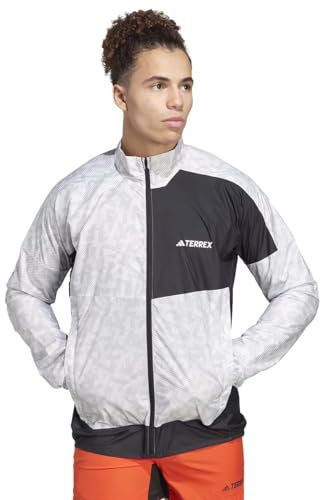 adidas Trail Wind J Coupe-Vent, Blanc/Gris (Gridos), XL Homme