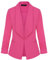 MINTLIMIT Blazer da donna versatile con design aperto sul davanti e maniche lunghe per uno stile casual ma lucido R-Rose Pink XXL