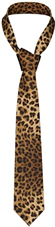 Niedliche Leoparden-Krawatte für Herren, 8,9 cm breit, modische Anzugbänder für Business, Geburtstag, Hochzeit, Bankett, Party, Süßer Leopardenmuster, Einheitsgröße