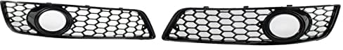 Autozubehör Chrom Schwarz Auto Nebelscheinwerfer Grill Abdeckung Trim Wabengrill Für Audi A3 8P 2009-2013 Kühlkörper (Color : B)