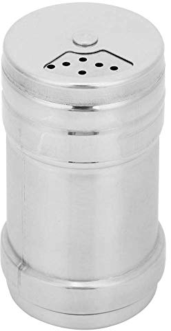 Wisecoco Salz- Und Pfefferstreuer, Edelstahl-Gewürzspender Für Salz, Pulver, Zucker, Zimt, Pfeffer, Küchenhelfer, Gewürzbehälter Mit Verstellbaren Ausgießlöchern(Middle)
