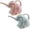 Youning Arrosoir de 2 litres - Design éléphant - Petit arrosoir de jardin en plastique - Pour l'intérieur et l'extérieur - Outils de jardin pour enfants - Bleu et rose