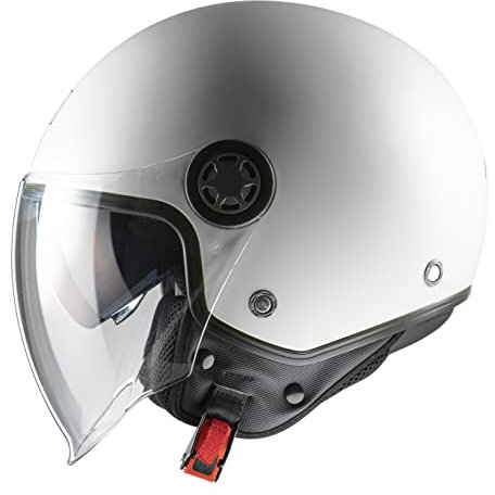 CASCO JET MPH ONE ECE 22.06 DOPPIA VISIERA BIANCO LUCIDO TAGLIA XL