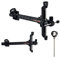 surwolf Recurve Bow Sight，Recurve Bogenvisier Bogenschießen Bogenvisier 9 Carbonhalter Recurve Visier für Competitive Recurve Bows,Rechts&Links (Schwarz, RH)