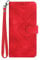 Yiscase Wallet Case Compatible for Motorola Moto E20/E30/E40 With Card Holder TPU Shockproof Shell | Premium PU Leather Flip Phone Case Slots Magnetic Stand Protective Cover | Red