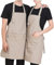Delantal cocina mujer, Pack 2 Uds. Delantal Camarero, Mandil Hombre. Resistente a la Humedad. 3 Bolsillos, Barbacoa, Cocina, Trabajo. Regalo padre. Regalo abuelo