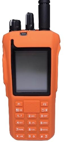 Klein Electronics SILICO-R7-KP-O RadioGrips Silikon-Tragetasche mit Tastaturen, für die Verwendung mit Motorola R7 Series Radios, Orange