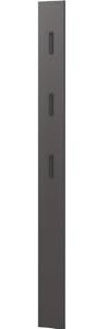 Germania Garderobenpaneel 3728-547, in Graphit, mit drei ausklappbaren Kleiderhaken aus Metall, 15 x 170 x 3 cm (BxHxT)