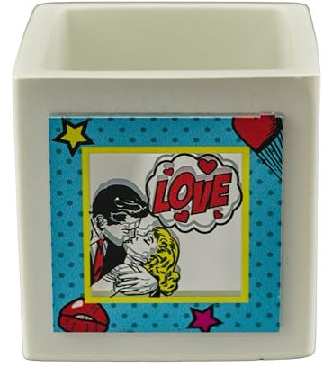Doni Bomboniere Hochzeit 6 Stück Pflanzgefäß Pop Art mit nützlichen Mitteilungen 50 Jahrestag Versprechen Komplette Hochzeit Ideen Originelle Günstige Elegante Hochzeit Besondere Küssende Jungen