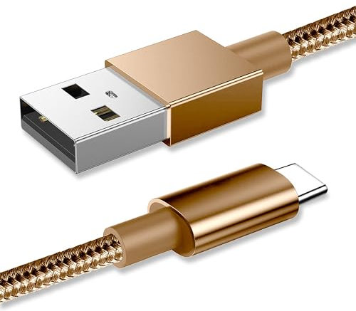 USB C Cable, Type C Charger Fast Charging Nylon Braided USB C Charger Cable for Samsung Galaxy S21 S20 fe S10 S9 S8 A21s A20e A51 A71, Huawei P40 P30, OnePlus, LG, Xperia (1 Meter)