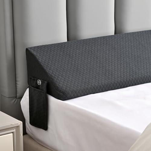 Keilkissen für Doppelbett, Lückenfüller, Kissen plus (0 - 20,3 cm), Matratzenkeil, Lückenfüller, Zwillingslückenfüller, Zwillingsbett zwischen Wand und Matratze, für Studentenwohnheim, Schlafsaal,