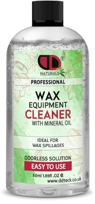 DD Teck Professional Wax Equipment Container Cleaner, For Removing Spilled and Residue from Warmer Bucket Pot and Other Working Surfaces (50ml Cap)