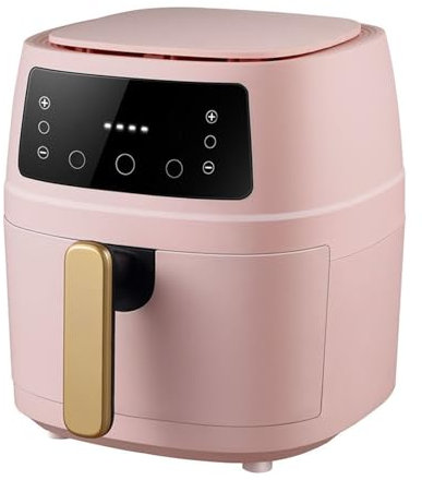 PLJKIHED Forno Combinato friggitrice ad Aria per Cucinare, friggere, cuocere al Forno, arrostire, Riscaldare e disidratare, capacità 5 l, 1600 W (Colore: Rosa) Stabilize