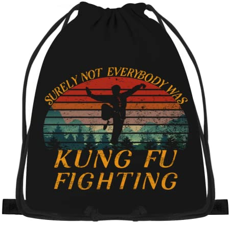 Kung-Fu-Kampf Sportbeutel Verstellbar Gym Bag Moderne Stofftasche Bag Für Urlaub Kinder Reisen