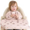 Yiupea Baby Lätzchen mit Langen Ärmeln Befestigen, um Hochstuhl für 6 bis 24 Monate, Wasserdicht Leicht zu Reinigen Baby Entwöhnung Lätzchen und Maschine Waschbar, PU Weiches Material &BLW-Rosa