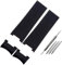 JDIME 22x20mm DIVER und MARINE Wasserdichtes Silikon-Gummi-Armband-Armbanduhrenarmband-Gürtel für Ulysse Nardin Man-Armbandwerkzeuge(Black-A)