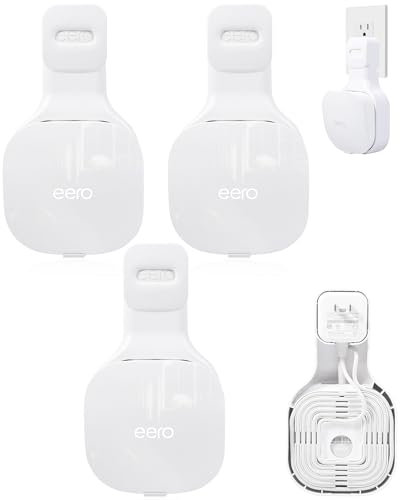 Steckdosen-Wandhalterung, nur kompatibel mit eero Mesh-WLAN-Router-Verlängerung, keine Kabelsalat und platzsparende, schraubenlose Halterung. Halterungssystem (3)