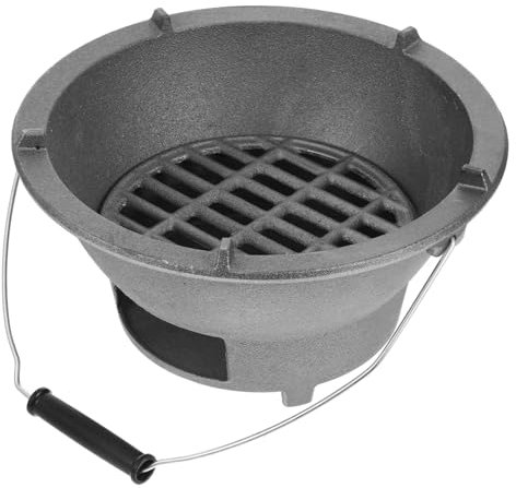 CIMAXIC Grillofen Aus Gusseisen Tragbarer Mini-tischgrill Für Grillen Und Kochen Vielseitig Einsetzbar Für Innen Und Outdoorgebrauch Robust Und Langlebig