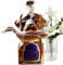 Bottiglia di whisky, decanter in con segugio, contenitore ermetico per alcol, design da collezione, elegante pezzo da esposizione, ideale per decorare la scrivania da uomo, tequila, vino, brandy