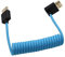 HangTon Cable HDMI 8K 4K 50p de 90 grados para ATOMOS Ninja V Shinobi, Sony FX9 FX30, Nikon Z6iii Z8 Z9, Fujifilm GFX100II X-H2S, Teradek Hollyland Mars 400, PC TV PS5 Xbox, trenzado en espiral
