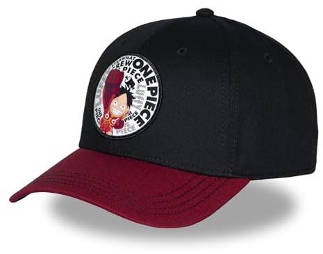 Cap Herren und Damen, Baseball ONE PIECE, Schwarz LUF