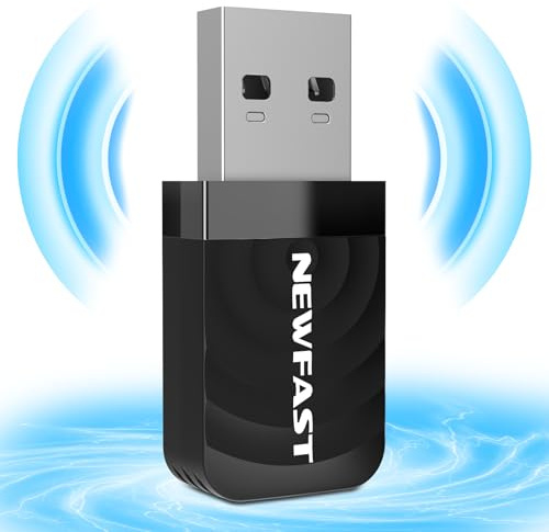 NEWFAST 1300Mbps USB WLAN Stick für pc,Dual-Band(2.4G/5G) WLAN Adapter PC,USB 3.0,MU-MIMO,Enthält CD-Treiber,Mini Design,Convenient to Carry,Only for Windows10/11/7/8/8.1,Mac OS 10.9-10.15