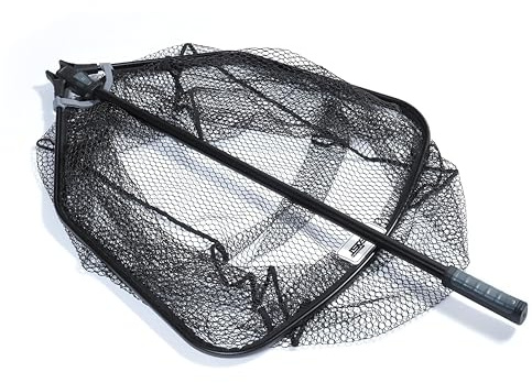 Abu Garcia Beast Gen2 Monster Kescher | Hochleistungs-Hecht-Raubfisch-Fischernetz | Extra Starkes gummibeschichtetes Netz | Verstärkter Griff | Profi-Anglernetz | 90 x 80 cm