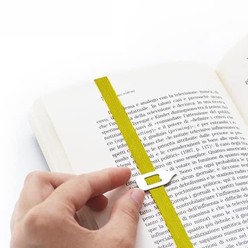 Besonderes Lesezeichen, elastisches Lesezeichen für Männer, Frauen und Kinder, tolle Geschenkidee für Leser, Abschluss, Geburtstag, nette Geschenke für Lehrer, Design-Geschenke - Lastword Gelb