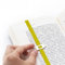Besonderes Lesezeichen, elastisches Lesezeichen für Männer, Frauen und Kinder, tolle Geschenkidee für Leser, Abschluss, Geburtstag, nette Geschenke für Lehrer, Design-Geschenke - Lastword Gelb