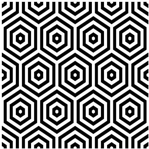 murando Vlies Tapete optische Täuschung - Deko Panel Fototapete Wanddeko 10 m Tapetenrolle Mustertapete Wandtapete modern design Dekoration - Illusion schwarz weiß f-B-0204-j-a