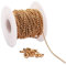 Tiparts 30 Feet 18K Gold Stainless Steel Ball Chains Necklace with 20pcs Connectors Clasps,Ball Beads Chain Sets (Chain Width 2.4mm+20pcs connectors)