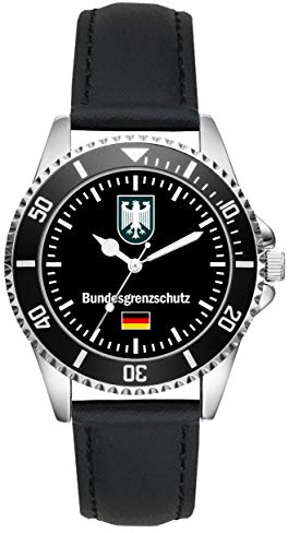 KIESENBERG Bundesgrenzschutz Polizei Geschenk Artikel Idee Fan Uhr L-1055