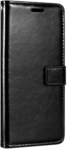 compatibile con LG K50 / LG Q60 (schermo 6.26) LM-X520HM / LMX520BMW / LMX520EMW Copertura CUSTODIA cover STAND FLIP libro magnetica GEL silicone tpu protezione eco pelle portafoglio porta carte Nero
