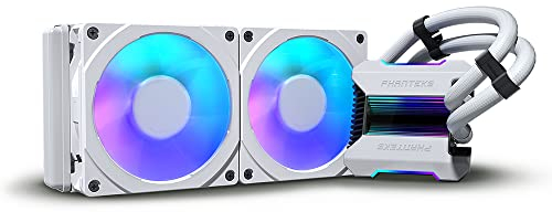 Phanteks Glacier One 240 mph refrigeración por agua completa, D-RGB, Blanco