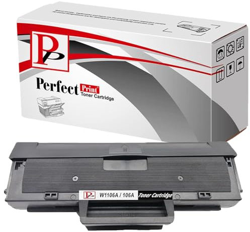 PerfectPrint Kompatible Tonerkartusche Ersatz für HP Laser 107 Series 107a 107w MFP 130 Series MFP 135a MFP 135ag MFP 135w MFP 135wg MFP 137fnw MFP 137fwg MFP 138fnw MFP 138fw W1106A (Schwarz)