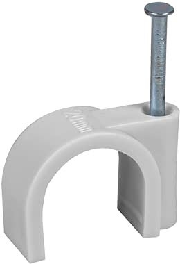 Attaches pontet 20 mm Grises - Par boîte de 100-43512 - Euroh'm