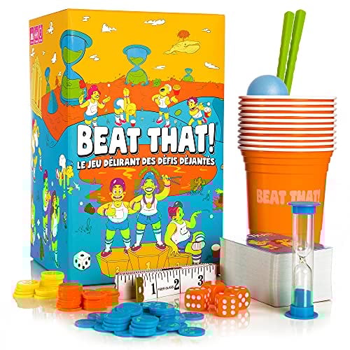 SAVANA Beat That – Das Bezaubernde Spiel der verrückten Herausforderungen – ab 8 Jahren – Set mit 160 Herausforderungen für Familie oder Freunde – Gesellschaftsspiel für Kinder und Erwachsene von 2