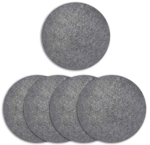 Untersetzer aus Filz, Tischuntersetzer rund - Untersetzer für Töpfe, Pfannen, Teller, Gläser, Schüsseln und Vasen (5, 20cm)