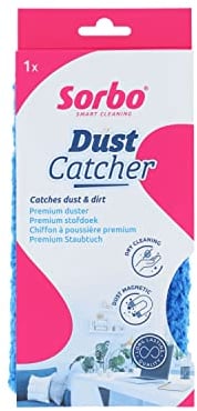Sorbo Dust Catcher, Dust Magnet, Ultra Soft Microfibre Cloth, Chemical Free Cleaning, 28 cm x 23 cm, Blue