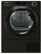 Candy BCTD H7A1TEB-80 Integrated Heat Pump Tumble Dryer, Wifi Connected, 7KG, Sensor Dry, Large display, Black with Chrome Door