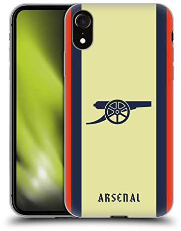 Head Case Designs Licenciado Oficialmente Arsenal FC Lejos Kit de Escudo 2021/22 Caso Funda de Gel Suave Compatible con Apple iPhone XR