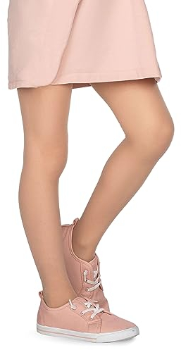looksy Tonia 20 DEN Italien Filles Collants Léger Transparent Pieds Plaine Collants Ballet Danse École Bas, Natural 9/10 ans
