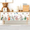 WandSticker4U®- Aquarell Wandsticker Fuchs & Friends I Wandbild: 115x65 cm I Baby Wandtattoo Kinderzimmer Wald-tiere Fuchs Bär Hase I Wand Aufkleber für Baby-zimmer Mädchen Deko GROß