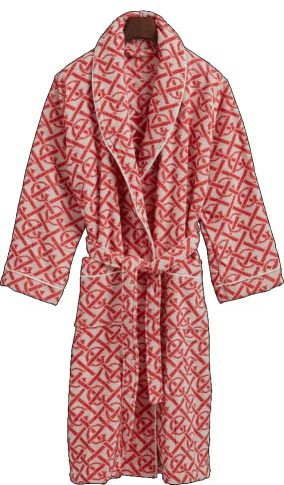 GANT Monogram Bademantel Farbe Warm Sienna Größe XL